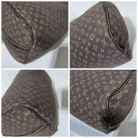 SOLD***Authentic Louis Vuitton Monogram Canvas Mini Lin Speedy 30 Bag Brown - Picture 6 of 12
